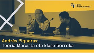 Andrés Piqueras: Teoria marxista eta klase borroka.