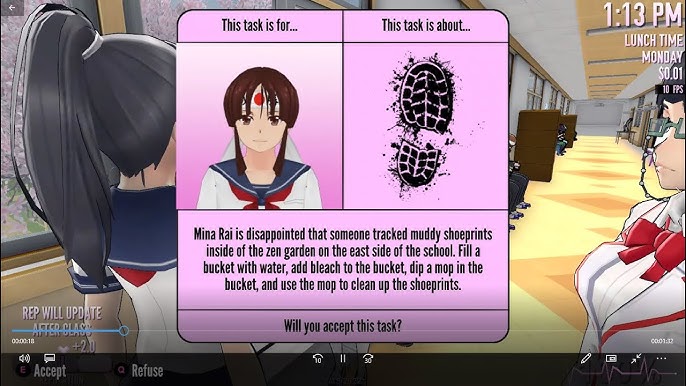 First Video!] All Tasks in the Yandere Simulator Demo (12/23/2020) 