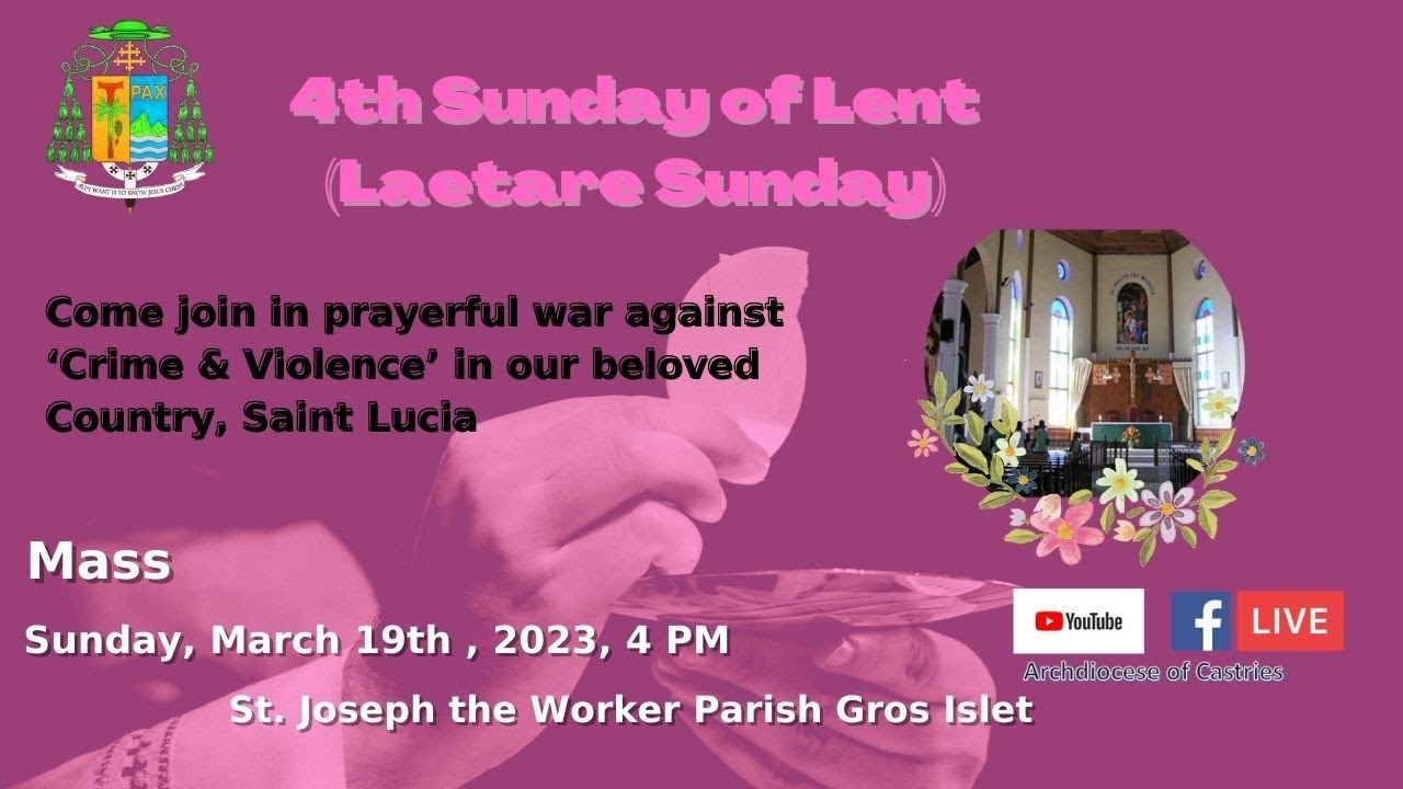 Sunday Mass 4th Sunday of Lent (Laetare Sunday) YouTube