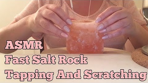 ASMR Fast Salt Rock Tapping And Scratching