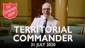 A Message from the Territorial Commander | The Salvation Army