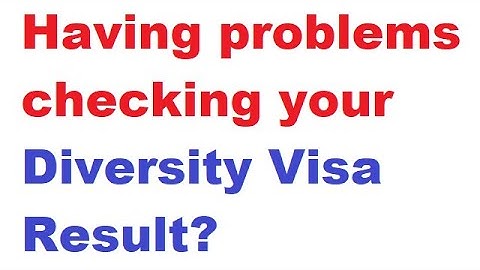 DV Lottery: Invalid Confirmation Number!