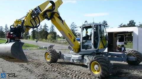Teleoperation of a Walking Excavator