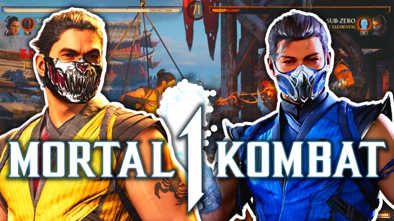 SCORPION VS SUB ZERO IN THE MORTAL KOMBAT 1 STORY MODE - YouTube