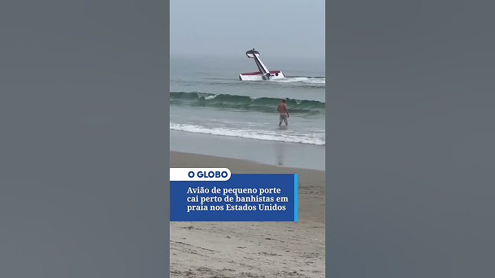 Avião cai perto de banhistas em praia nos Estados Unidos