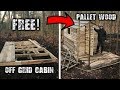 Building an Off Grid Cabin using Free Pallet Wood: A Wilderness Project