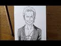 Como Desenhar o Roronoa zoro passo a passo || Easy Anime drawing || One piece