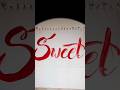 Let's letter the word "Sweet" with a brush | brush Lettering #lettering #calligraphy #shorts #artist