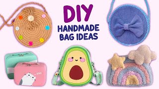 4 DIY HANDMADE BAG IDEAS - COOL WICKER BAG - JEANS BAG FROM OLD CD’S and more