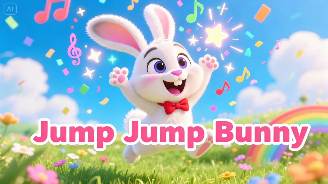 Jump Jump Bunny 🐰 Kids Action Song | Nursery Rhyme Dance for Toddlers ...