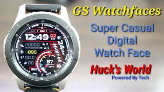 Super Casual Galaxy Watch/Gear S3 Digital Fitness Watch Face screenshot 5