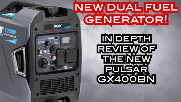 Pulsar 4000-Watt Super Quiet Gas Powered Inverter Generator with