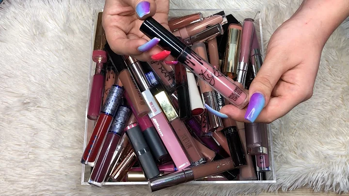 ASMR Lipstick Rummaging | Swatching, Cap Sounds, Tapping (No Talking)