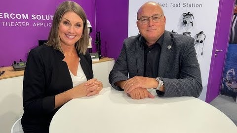 IBC2024 interview Nico Lewis RTS Intercom Systems