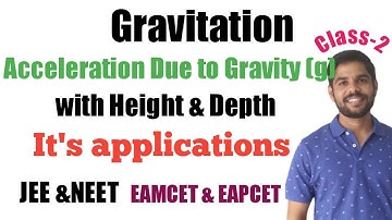 Gravitation -2 | Acceleration due to Gravity with Height & Depth | JEE&NEET | EAMCET &EAP CET