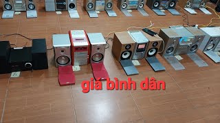 12 bộ dàn mini nhật bãi giá từ 750k. Lh.Đinh Anh Audio ĐT&Zalo 0971817668