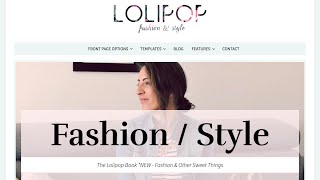 Lolipop Fashion WordPress Theme screenshot 1