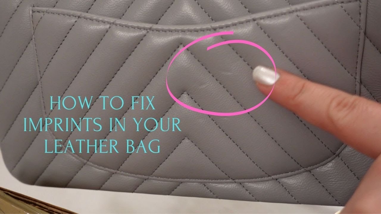 HOW I GET IMPRINTS AND DENTS OUT OF MY CHANEL BAGS WITH A BLOW DRYER 