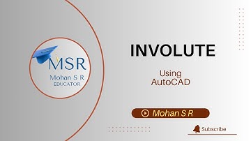 Drawing or Construction of an Involute Curve using AutoCAD Software
