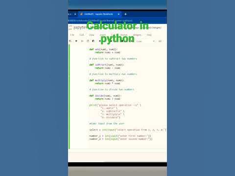 How to create a simple calculator in python for beginners #codding # ...