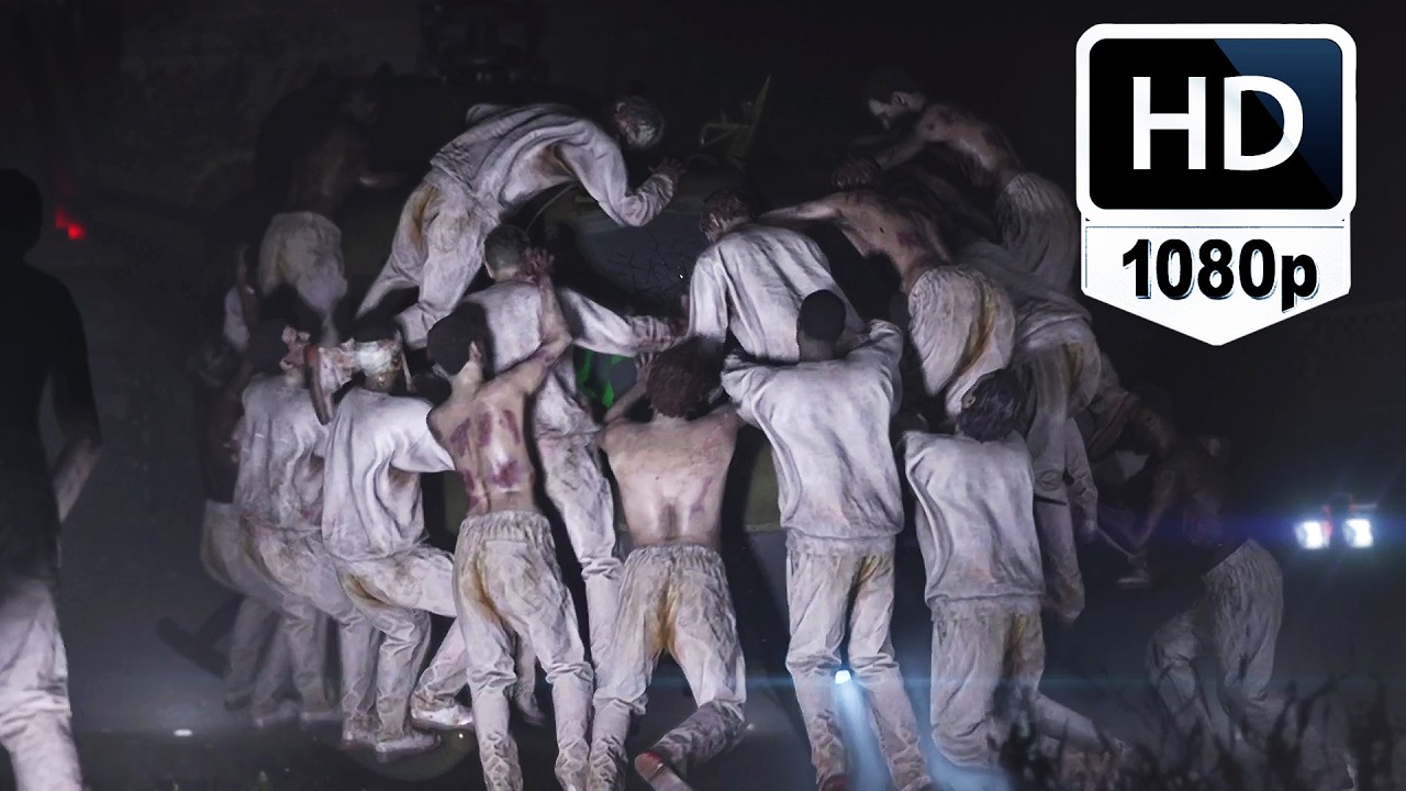 Massive Horde of Zombies Swarm Helicopter - Resident Evil Requiem