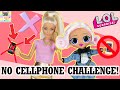 OMG Uptown & Barbie Doll Try NO CELLPHONE CHALLENGE! Barbie's Sisters Pull a Fun Prank on Ken!