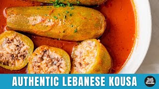 How to Make KOUSA - Lebanese Stuffed Squash