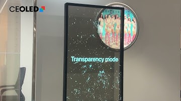 RK-O55-LTP6-AI55-inch AI Touch Transparent OLED Totem