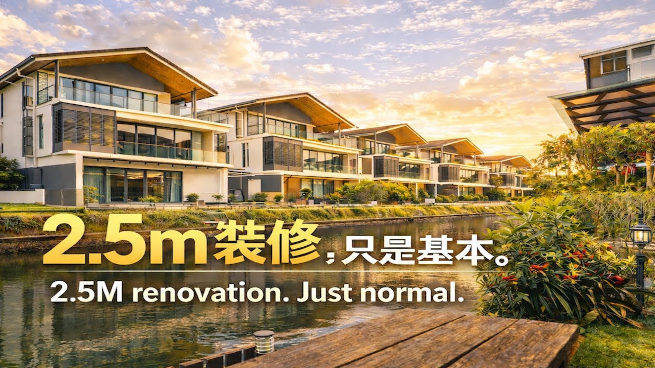 2.5M 装修，在这里只是基本｜Senibong Cove 河景洋房出售｜超级富人区豪宅