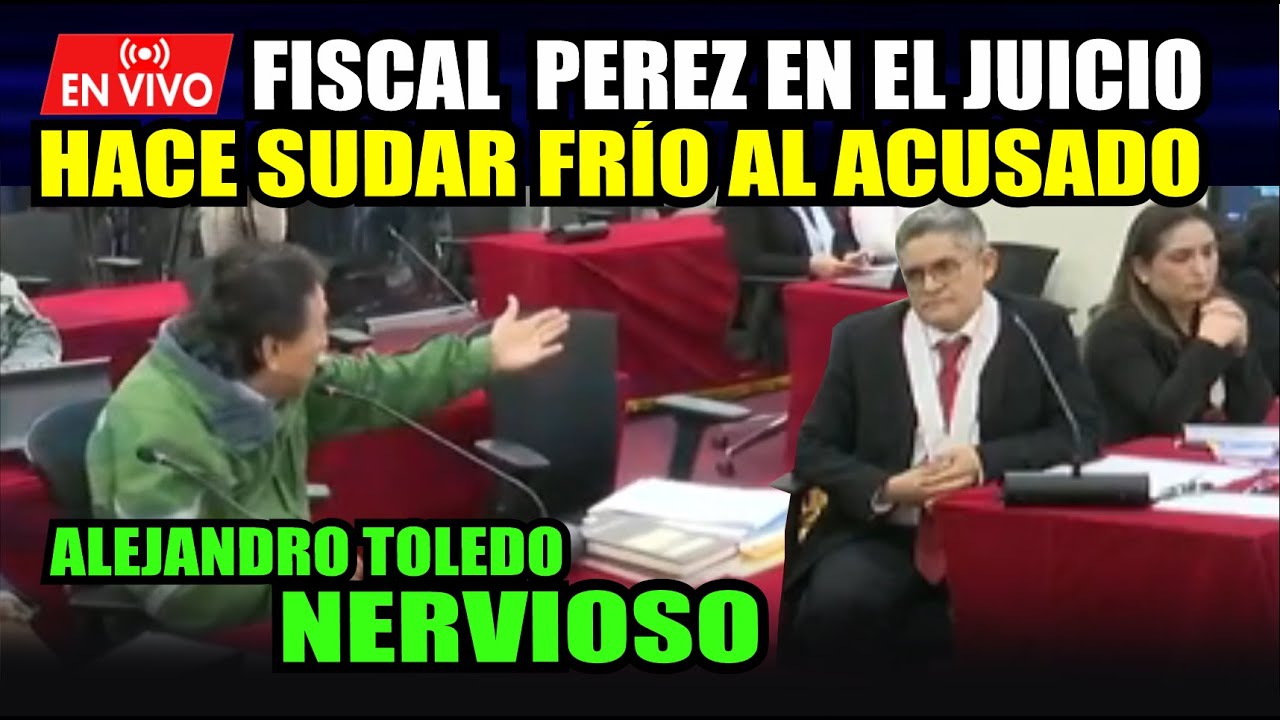 ¡ÚLTIMO MINUTO!🚨ALEJANDRO TOLEDO  EN JUICIO ORAL MUY NERVIOSO ANTE EL FISCAL DOMINGO PEREZ.