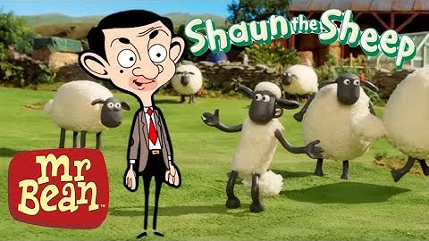 Mr Bean visits Shaun the Sheep