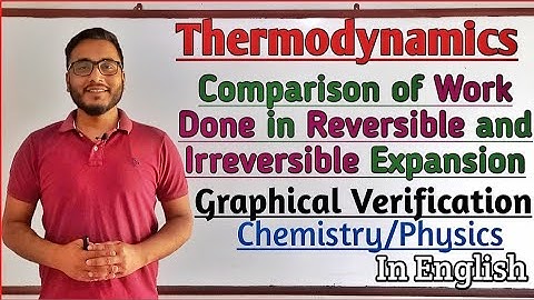Vergelijking van het werk dat wordt verricht in een omkeerbaar en onomkeerbaar proces (grafisch)....