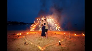 Absolutely the Best Marriage proposal on the beach with a Romantic Dinner in Phuket, Thailand.