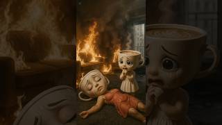 Ballerina Cappuccina Family - Tung Tung Sahur Saves Mommy From Fire