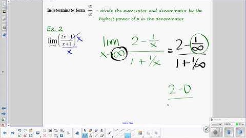 1.6 Limits at Infinity video