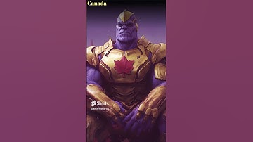 AI Draws Thanos For Each Country | Part 1 #shorts