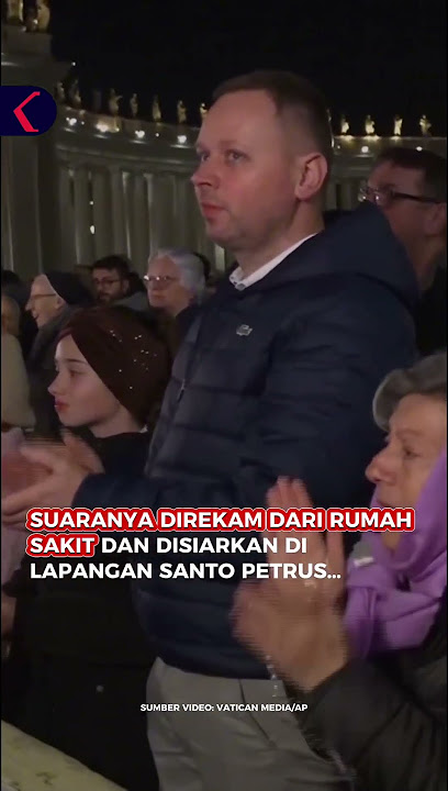 PAUS FRANSISKUS KIRIM PESAN SUARA TERIMA KASIH KE JEMAAT