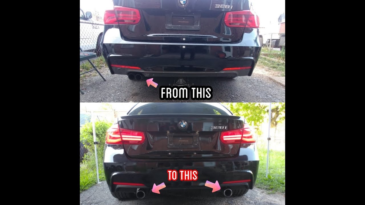 Install Dual Exhaust On Bmw F30 Youtube