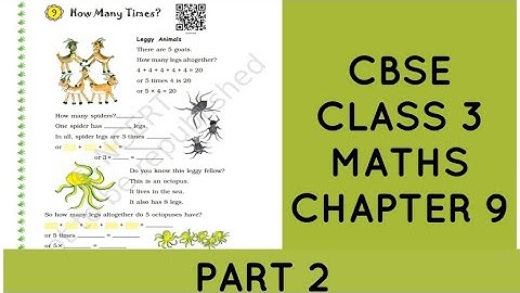 CBSE (NCERT) CLASS 3 MATHS CHAPTER- 9 "HOW MANY TIMES? " PART 2