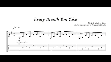 Fingerstyle Guitar - The Police - Every Breath you take (From Hits Collection Nr.3)