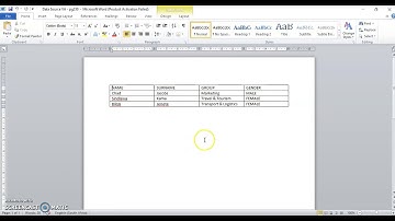 Creating a Data Source in Microsoft Word and the Mail Merging process