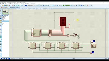 4 BIT COUNTER WITH J-K FLIP-FLOP Design and Simulation with Proteus