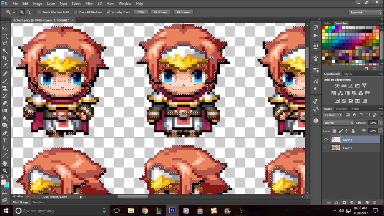 Photoshop Tips And Tricks Editing Rpg Maker Assets Youtube