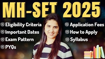 Maharashtra SET exam 2025 Application Form | MH SET exam 2025 | Updated Syllabus | Important Dates