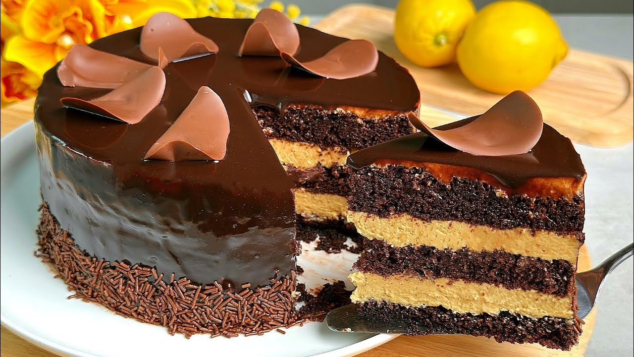 Сочный шоколадный торт за 15 минут.😋😋😋Вы будете в восторге от результата. Простое рецепт.