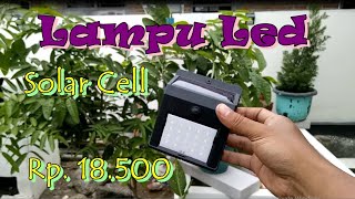 unboxing lampu jalan solar cell murah