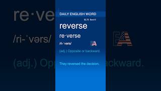 ⭐ IELTS Band 6 Vocabulary: reverse｜Learn it fast#Shorts #IELTS #IELTSVocabulary
