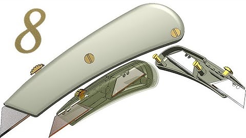 8-Project 23| Utility Knife 1 |SolidWorks Tutorial : assembly