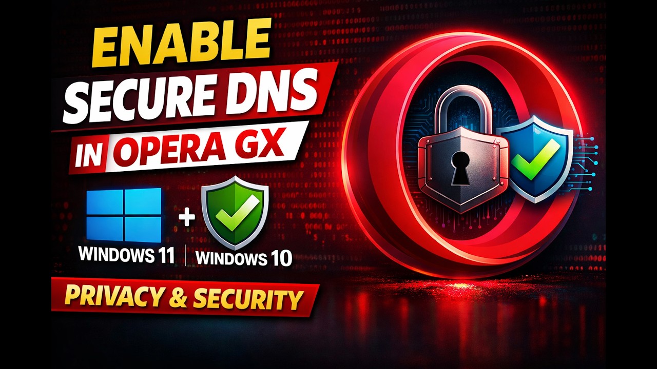 How to Enable Secure DNS in Opera GX on Windows 11 or Windows 10