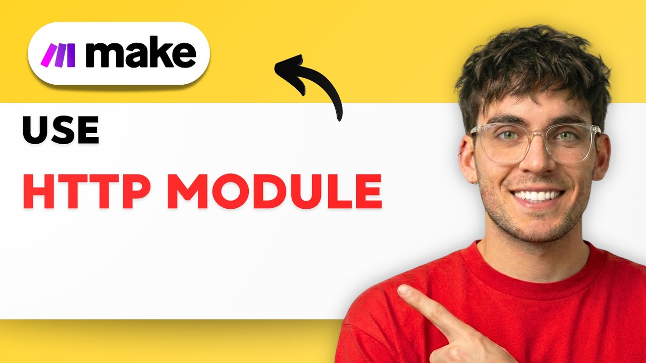 Make.com HTTP module tutorial showing API connection workflow
